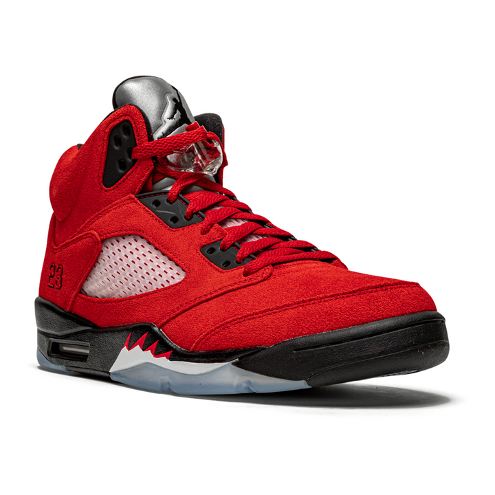 Air Jordan 5 Retro "Raging Bull 2021" – Feuerroter Wildleder-Sneaker für Sammler
