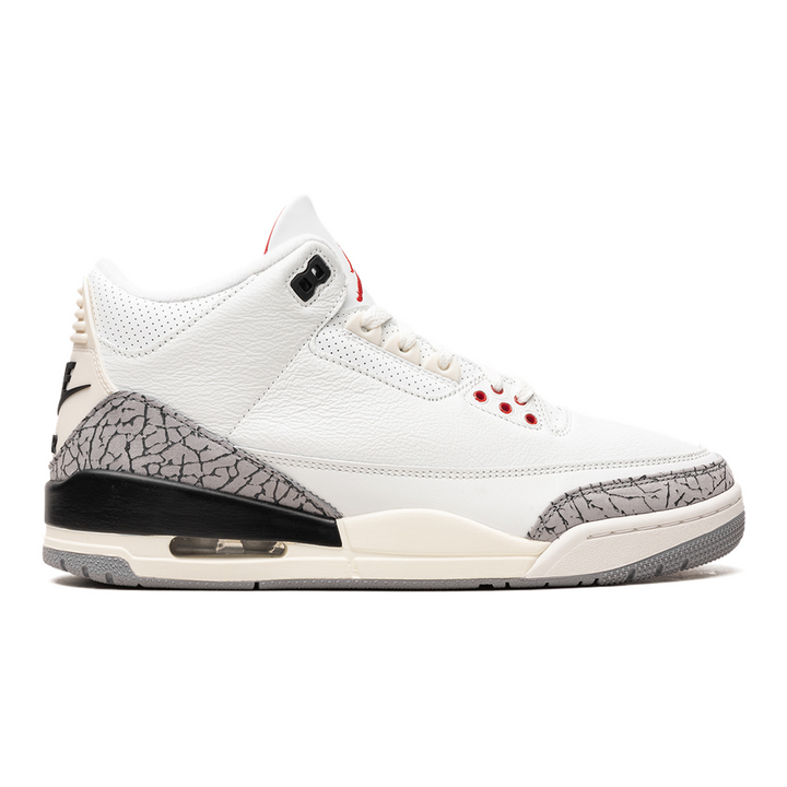 Air Jordan 3 "White Cement Reimagined 2023" Herren Retro Sneaker mit Vintage-Look
