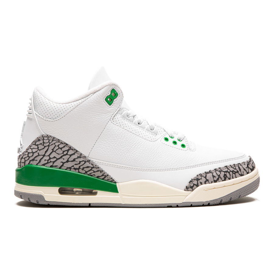 Air Jordan 3 "Lucky Green" Damen Sneaker: Ikonischer Stil und Komfort