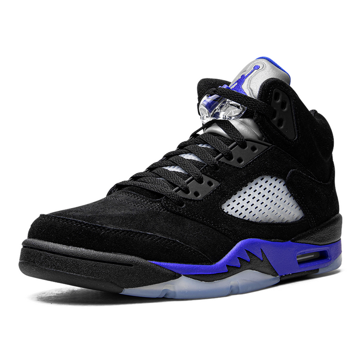 Air Jordan 5 Retro „Racer Blue“ Herren Sneaker – Ikonischer Basketballschuh in Schwarz/Blau