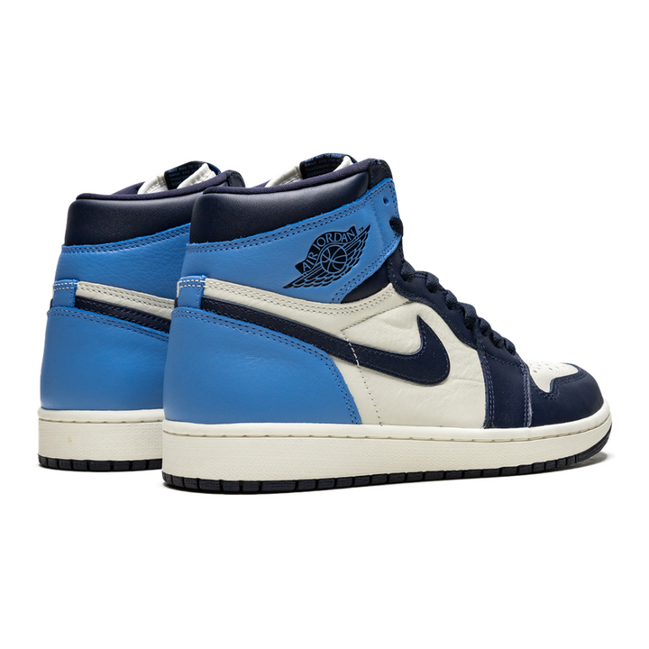Legendärer Air Jordan 1 Retro High OG 'Obsidian/University Blue' Premium Leder Herren Sneaker