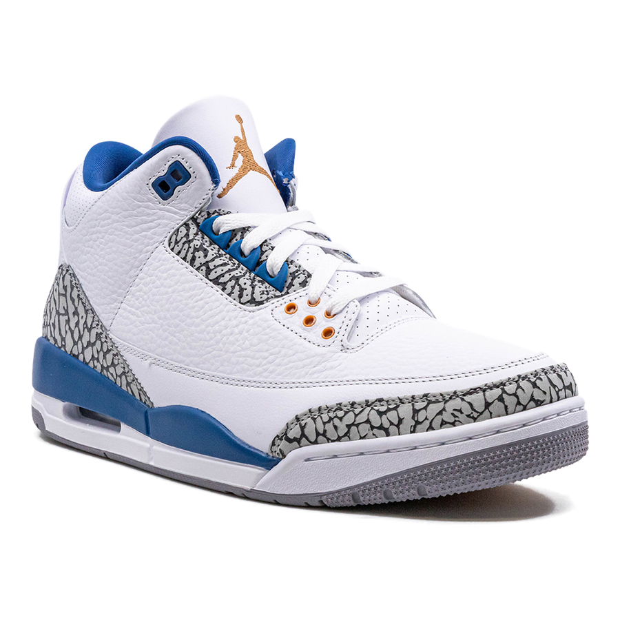 Air Jordan 3 Retro "Wizards" Herren Basketballschuh Premium-Leder Vintage-Design