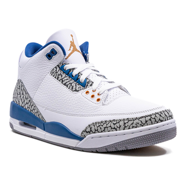 Air Jordan 3 Retro "Wizards" Herren Basketballschuh Premium-Leder Vintage-Design