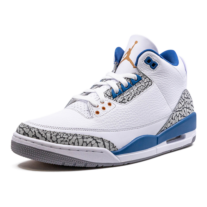 Air Jordan 3 Retro "Wizards" Herren Basketballschuh Premium-Leder Vintage-Design