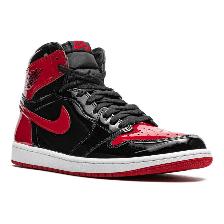 Air Jordan 1 Retro High OG 'Patent Bred': Glänzender Klassiker in Rot-Schwarz