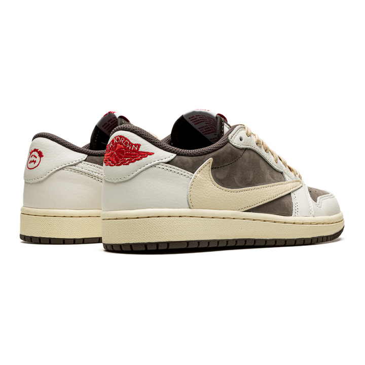 Exklusiver Travis Scott Air Jordan 1 Low "Reverse Mocha" Nubuk-Leder-Sneaker