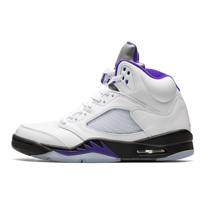 Air Jordan 5 Retro Concord Sneaker: Ikonischer Stil, Premium-Leder, Violette Akzente