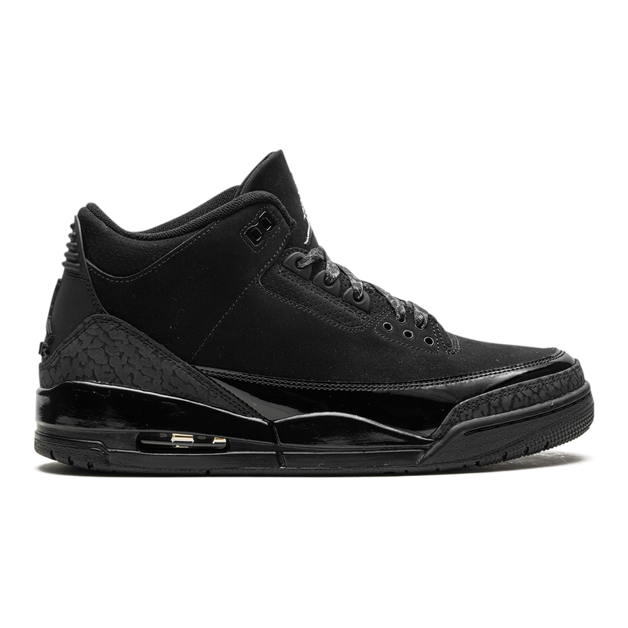 Air Jordan 3 Retro "Black Cat" Elegante Schwarze Sneaker für Herren – Legendärer Style