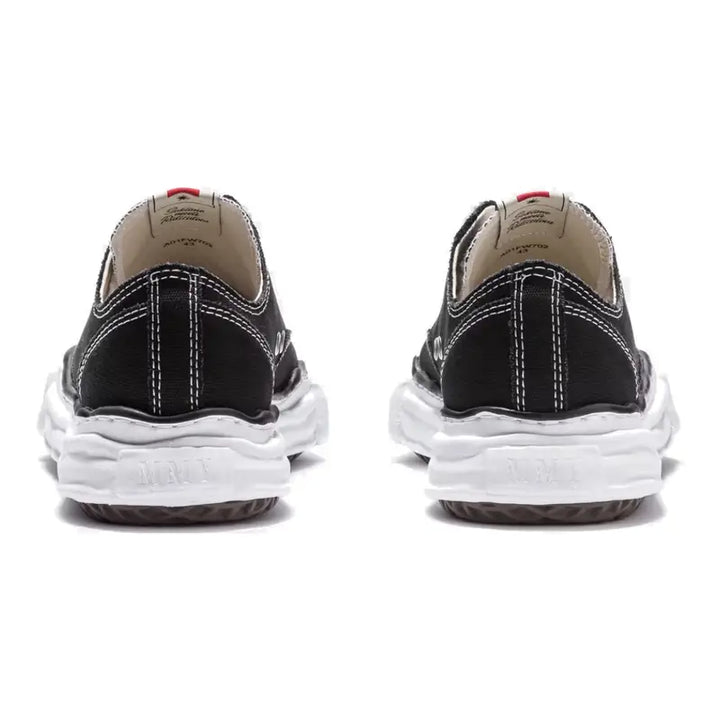 Maison Mihara Yasuhiro Peterson OG Sohle Canvas Low Schwarz Sneaker