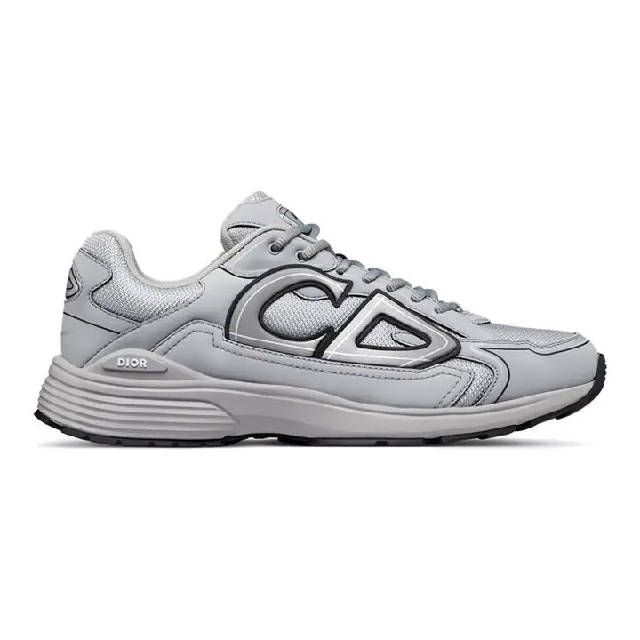 Dior B30 Grey Mesh Technischer Stoff Sneaker Herren Laufschuh Sportlich Elegant Komfortabel