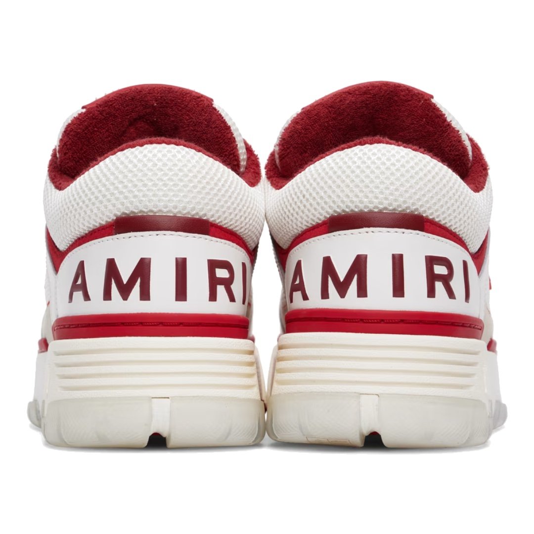 Amiri MA-1 Luxuriöse High-Top-Sneaker Weiß Rot – Skate-Stil
