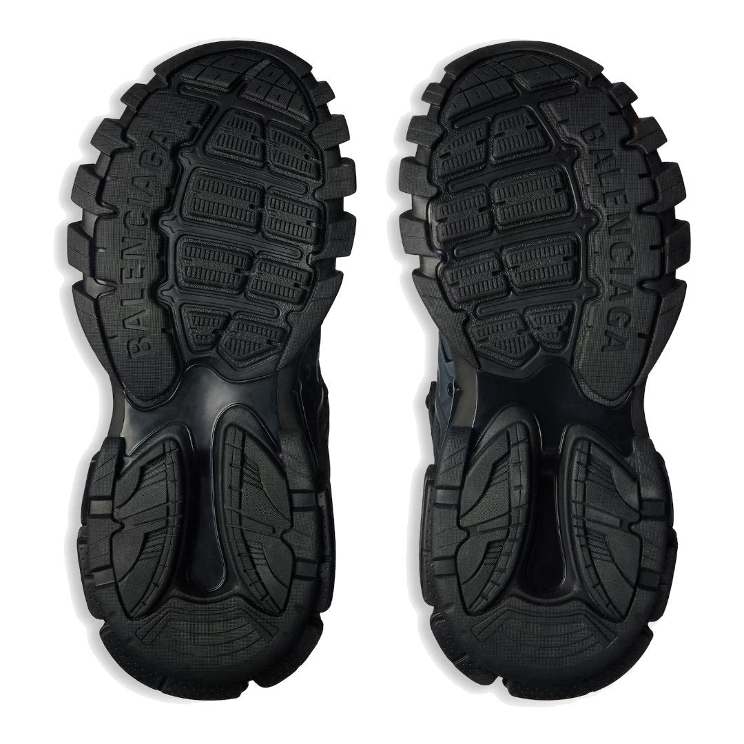 Balenciaga Track Black: Trendige Lederfreie Sneaker mit Dynamischer Sohle und Worn-In-Look