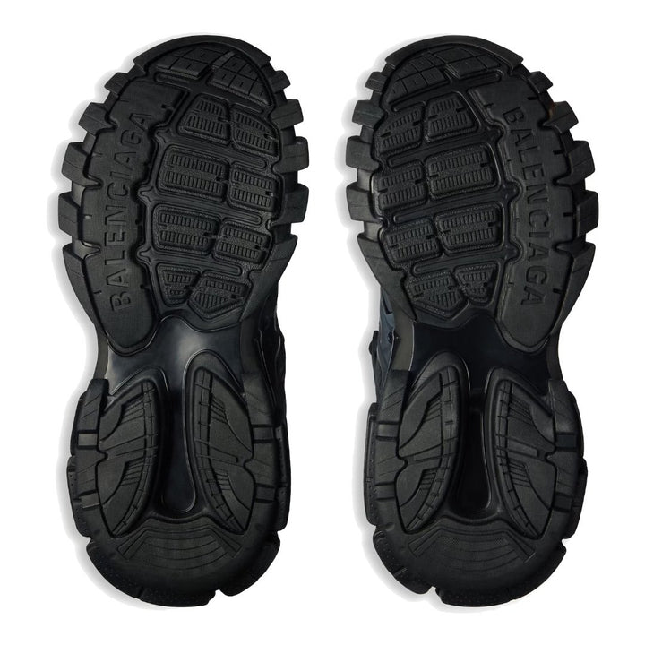 Balenciaga Track Black: Trendige Lederfreie Sneaker mit Dynamischer Sohle und Worn-In-Look