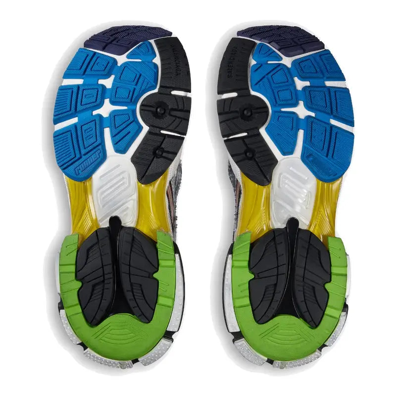 Balenciaga Runner Multicolor Sneakers: Stylische Mesh-Nylon-Schuhe mit Used-Look & Marken-Details