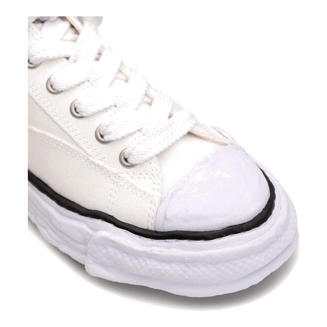 Maison MIHARA YASUHIRO PETERSON23 OG Sohle Canvas Low-Top Sneaker Weiß – Avantgarde Design Herrenschuh