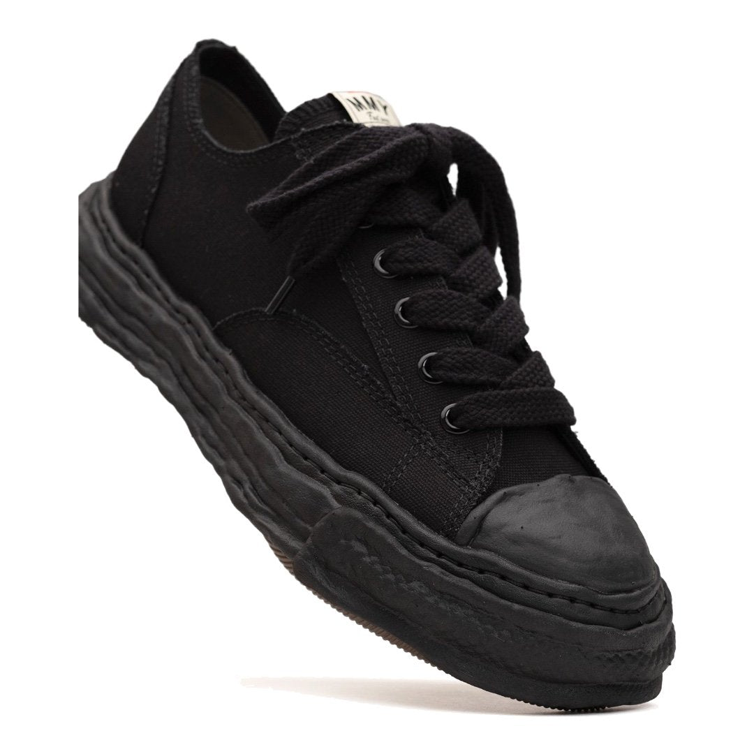 Maison MIHARA YASUHIRO „PETERSON23“ OG Sohle Canvas Low-Top Sneaker Schwarz