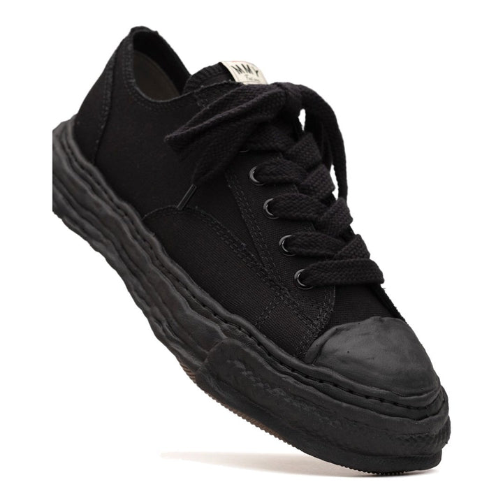 Maison MIHARA YASUHIRO „PETERSON23“ OG Sohle Canvas Low-Top Sneaker Schwarz