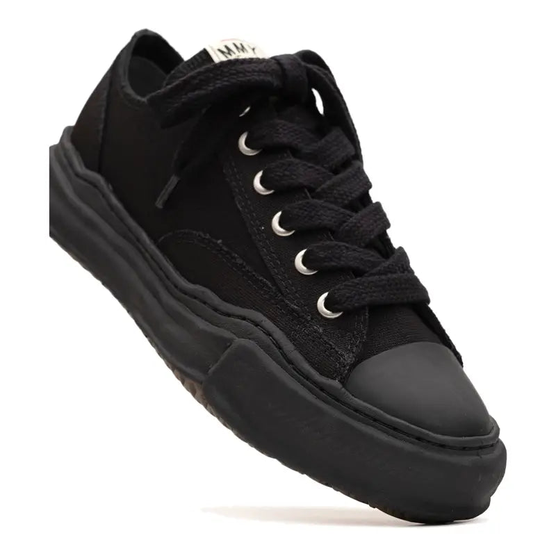 Exklusive Maison Mihara Yasuhiro Peterson OG Sohle Canvas Low Lifestyle Sneaker Schwarz