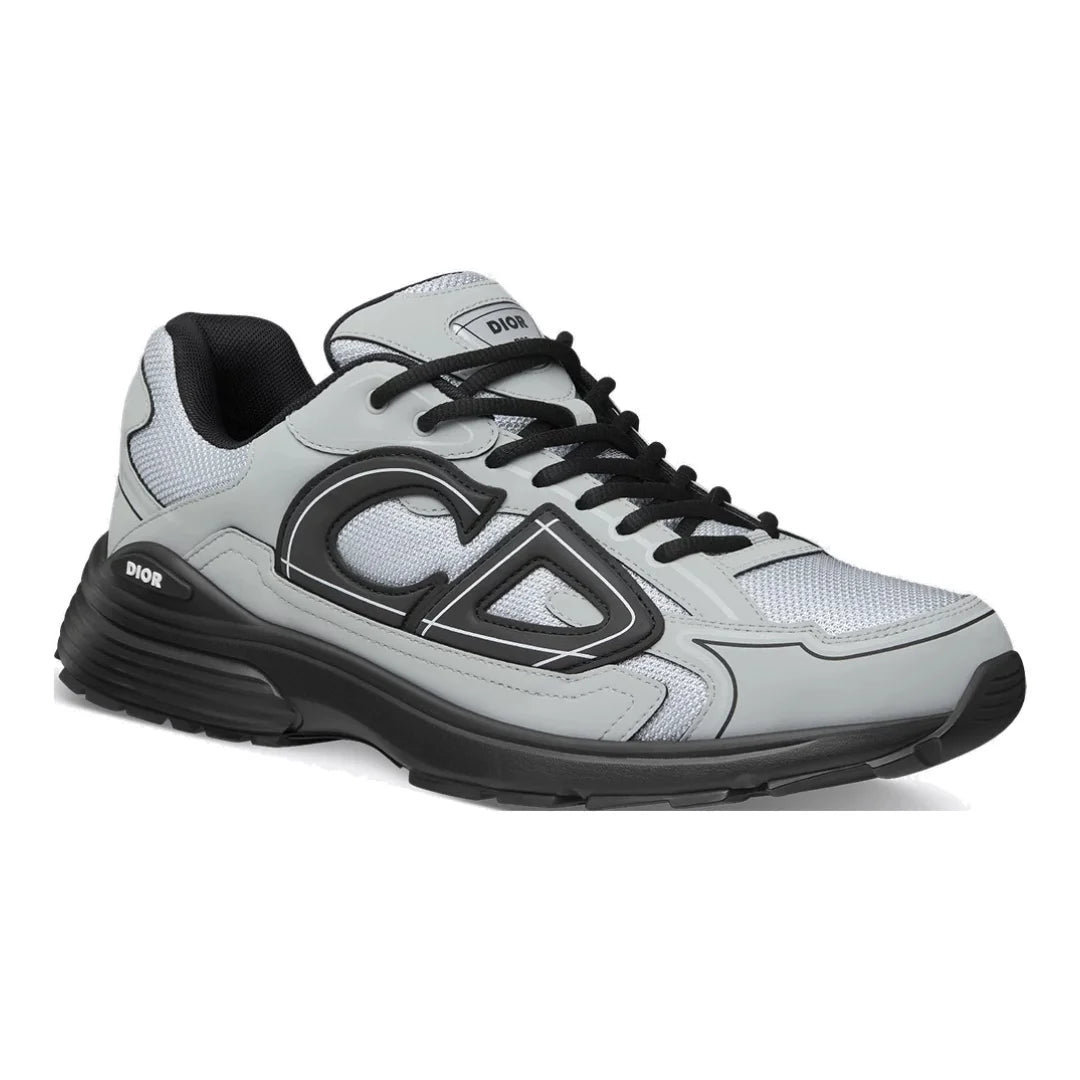 Dior B30 Grau Schwarz Sneaker Ultimativer Komfort Reflektierende CD30 Signatur Herrenschuh