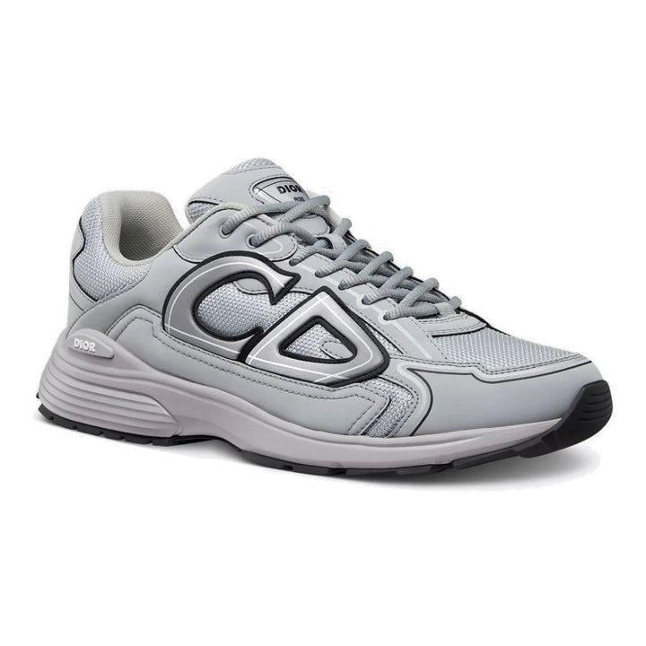 Dior B30 Grey Mesh Technischer Stoff Sneaker Herren Laufschuh Sportlich Elegant Komfortabel