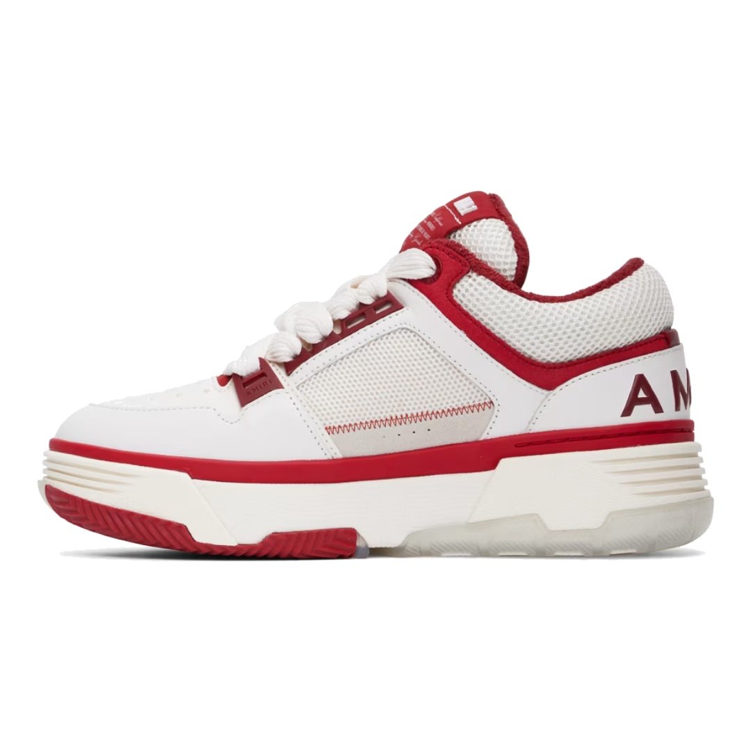 Amiri MA-1 Luxuriöse High-Top-Sneaker Weiß Rot – Skate-Stil