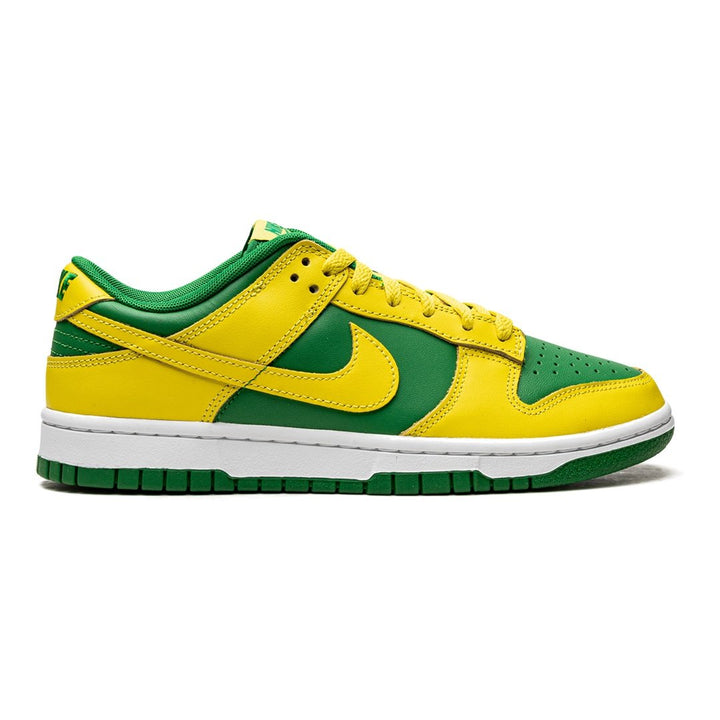 Nike Dunk Low „Reverse Brazil“ Limitiert Sneaker Grün Gelb Leder Basketballschuh