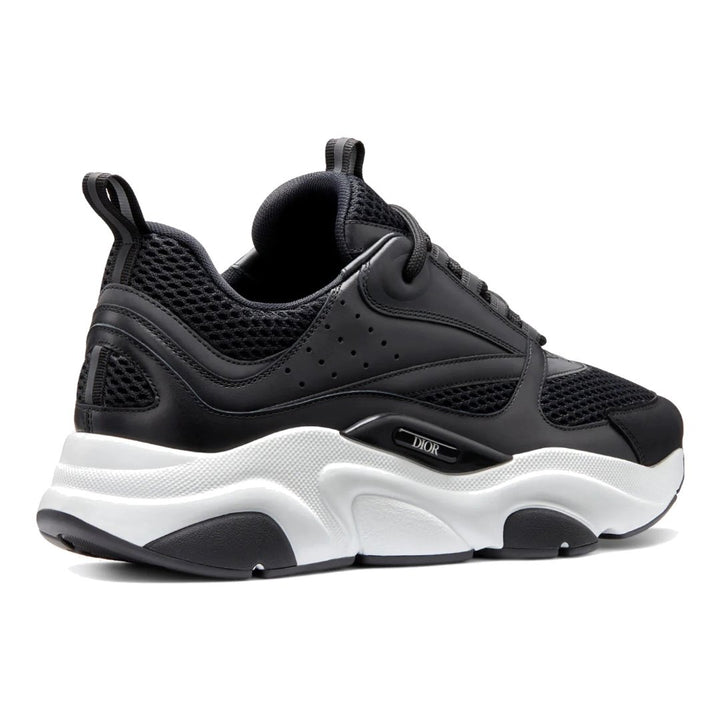 Dior B22 Schwarz Weiß Luxus Sneaker – Atmungsaktives Mesh, Leder, Premium-Handwerkskunst