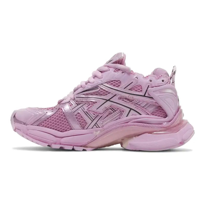 Balenciaga Runner Pink Mesh Nylon Sneaker mit Used-Look Effekt – Stilvoll & Bequem