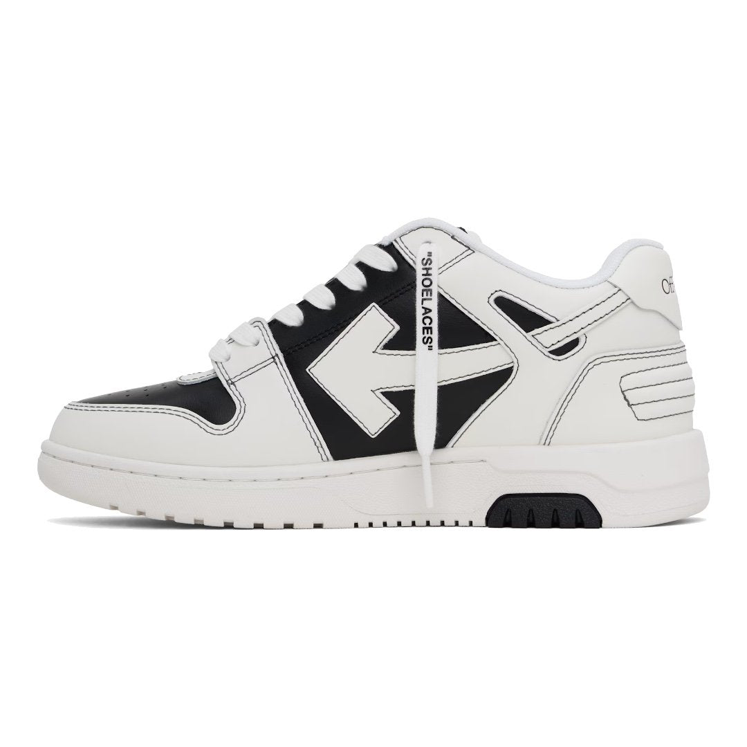 OFF-WHITE Out Of Office Schwarz Weiß Sneaker – Trendige Low-Top Freizeitschuhe