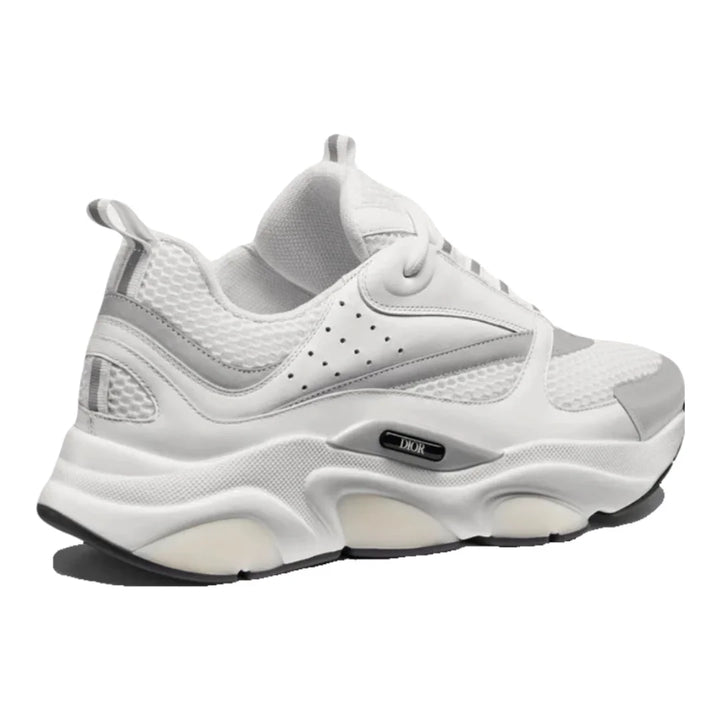 Dior B22 White Silver Luxus Retro Sneaker Herren atmungsaktives Mesh Design