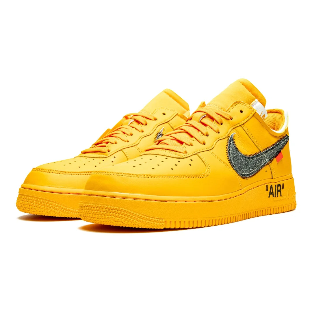 Nike Air Force 1 Low Off-White University Gold Exklusiver Designer-Sneaker