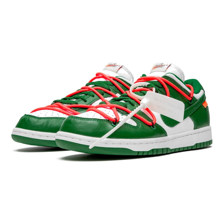 Exklusive Nike Dunk Low Off-White „Pine Green“ Designer-Sneaker für Streetwear-Fans