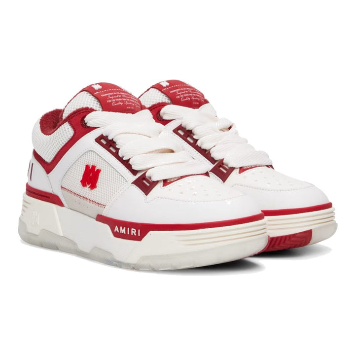 Amiri MA-1 Luxuriöse High-Top-Sneaker Weiß Rot – Skate-Stil