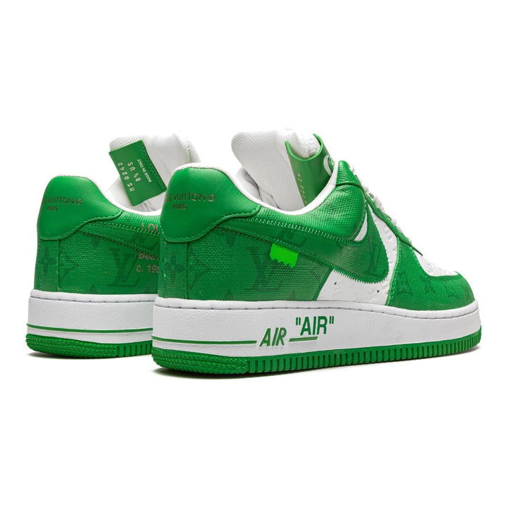 Exklusiver Nike x Louis Vuitton Air Force 1 Low Virgil Abloh Sneaker Weiß-Grün