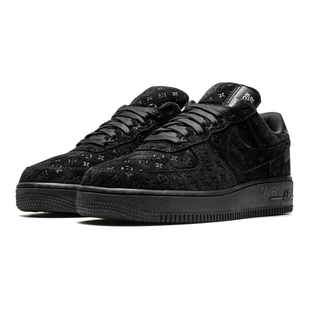 Exklusive Nike Louis Vuitton Air Force 1 Low Virgil Abloh Schwarze Edition Sneaker