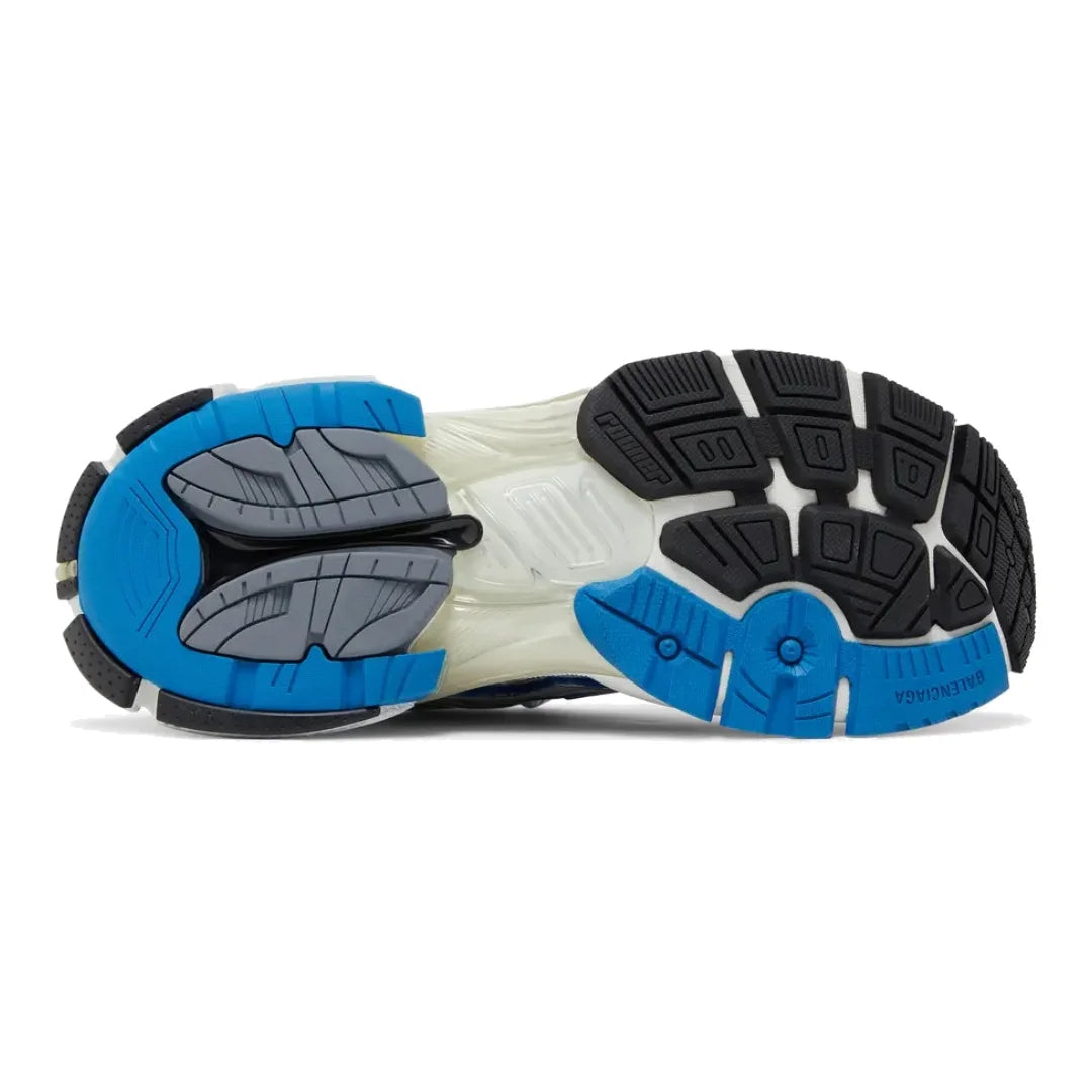 Balenciaga Runner Blue Herren Sneaker: Mesh-Nylon, Used-Look, Komfortabler Sport-Chic
