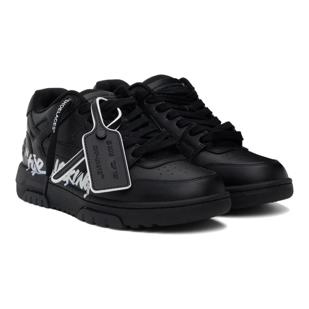 OFF-WHITE Out Of Office Schwarze High-Fashion Sneakers – Stilvoller Streetwear Komfort
