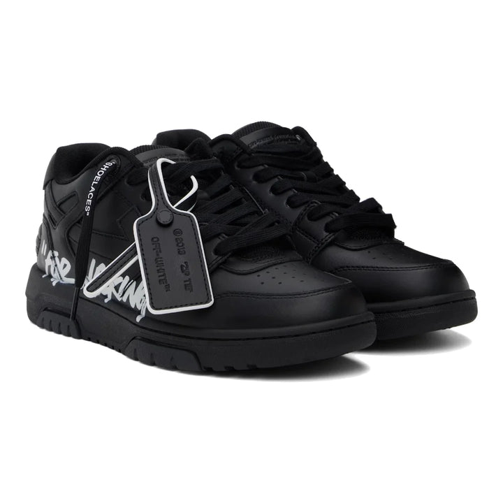 OFF-WHITE Out Of Office Schwarze High-Fashion Sneakers – Stilvoller Streetwear Komfort