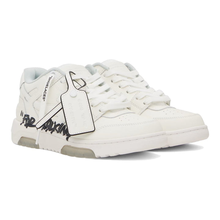 Off-White Out Of Office "For Walking" Weiße Leder Sneaker Herren Streetstyle