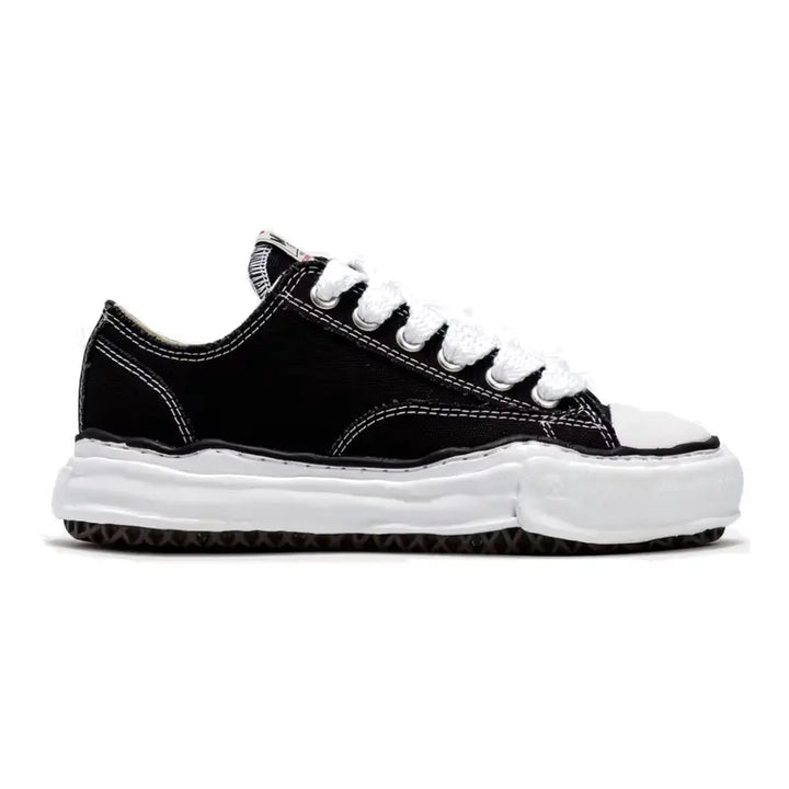 Maison Mihara Yasuhiro Peterson OG Sohle Canvas Low Schwarz Sneaker