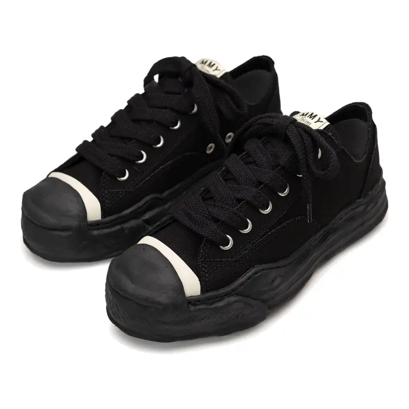 Maison MIHARA YASUHIRO 'HANK' OG Sohle Canvas Low-Top Sneaker Schwarz Unisex