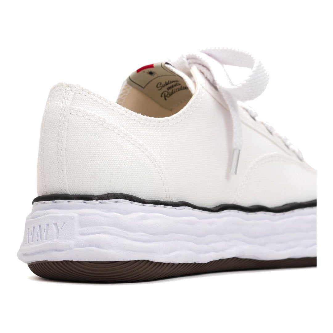 Maison MIHARA YASUHIRO PETERSON23 OG Sohle Canvas Low-Top Sneaker Weiß – Avantgarde Design Herrenschuh