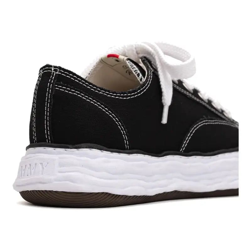 Maison MIHARA YASUHIRO „PETERSON23“ OG Canvas Sneaker Schwarz Weiß Exklusiv