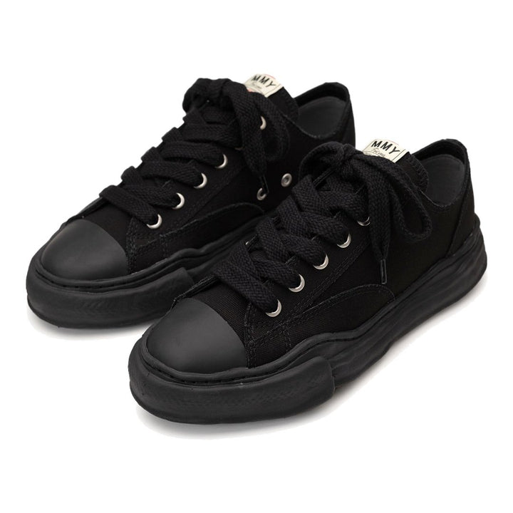 Exklusive Maison Mihara Yasuhiro Peterson OG Sohle Canvas Low Lifestyle Sneaker Schwarz