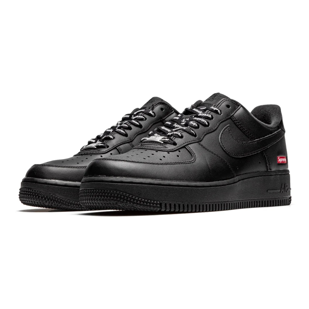 Nike Air Force 1 Low Supreme Mini Box Logo Schwarz Edler Sneaker