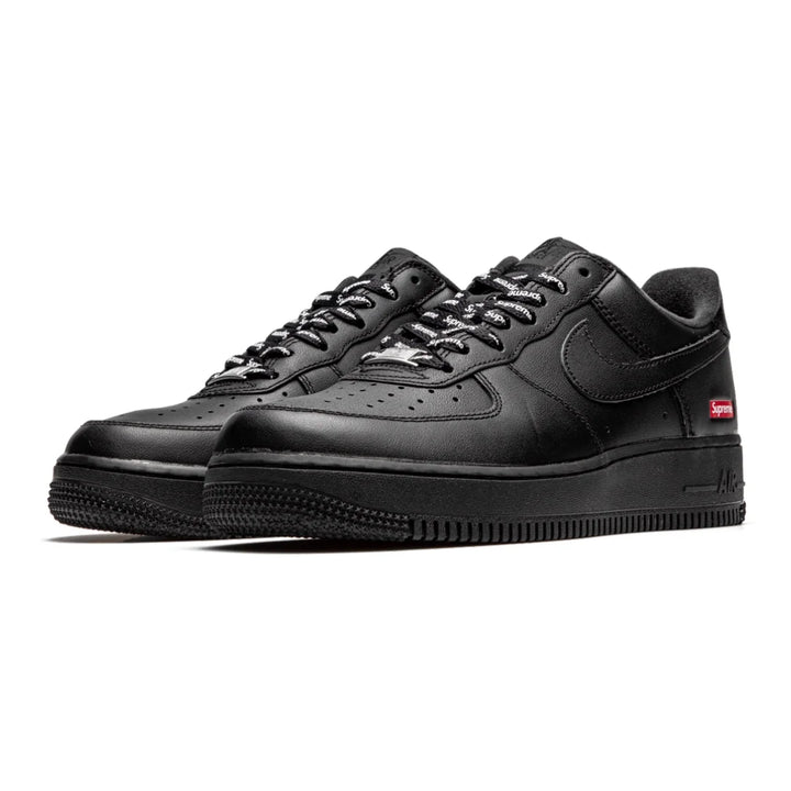 Nike Air Force 1 Low Supreme Mini Box Logo Schwarz Edler Sneaker