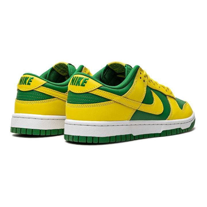 Nike Dunk Low „Reverse Brazil“ Limitiert Sneaker Grün Gelb Leder Basketballschuh