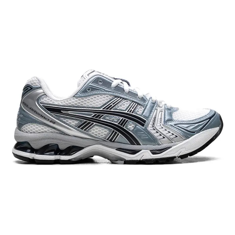 ASICS GEL-KAYANO 14 "White Fjord Grey" Stilvolle Retro-Laufschuhe für Komfort