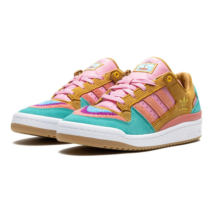 Adidas Forum Low CL "Simpsons Wohnzimmer" Kult-Sneaker – Detailreiches Sammlerstück