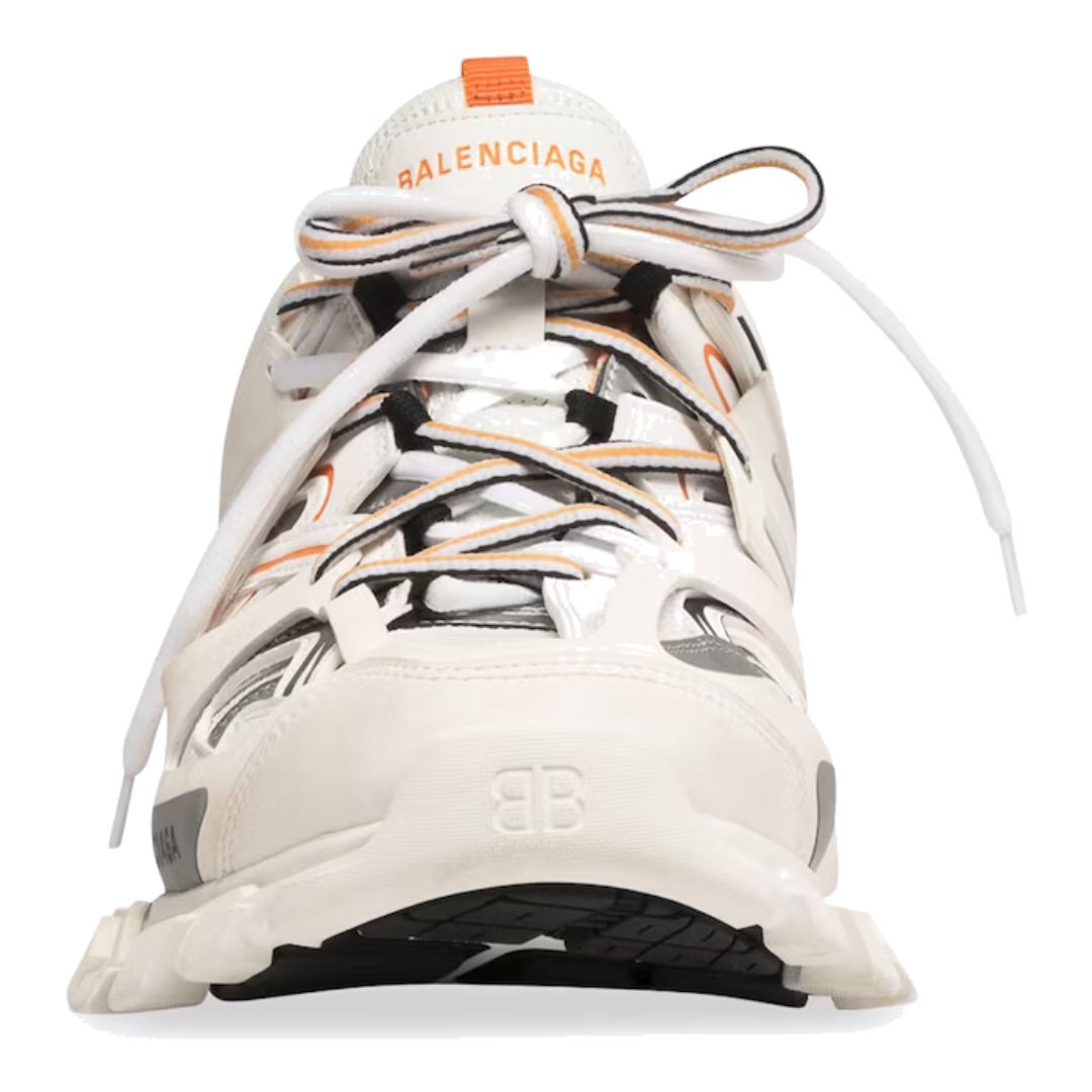 Luxuriöse Balenciaga Track Sneaker Weiß Orange – Stylische Sportschuhe für Herren